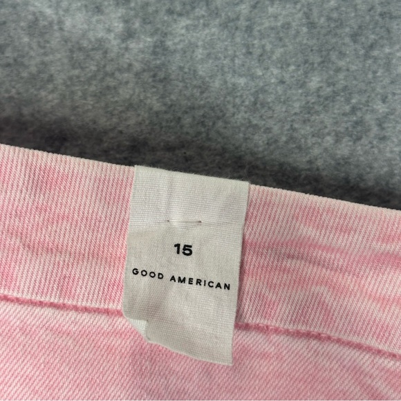 Good American Good Boy Flare Jeans Mineral Rose Quartz. Sz: 15 - Picture 12 of 14
